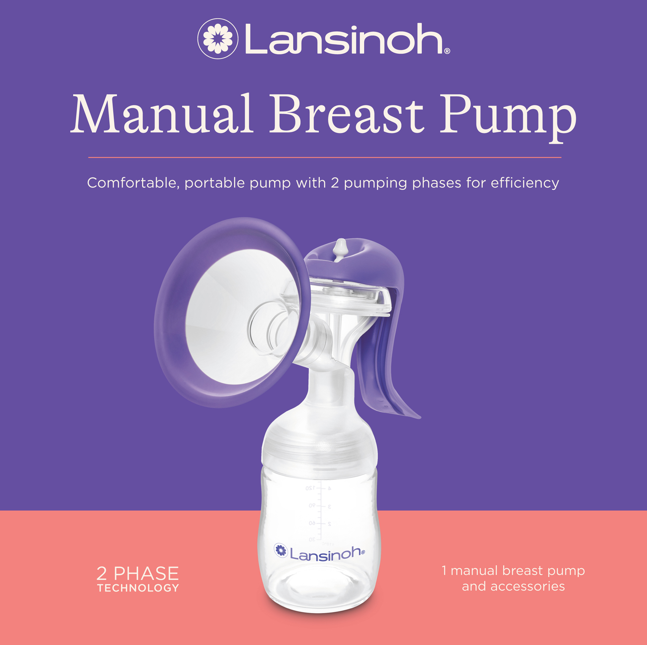 Extrator Bomba Tira-leite Manual Duas Fases-1194