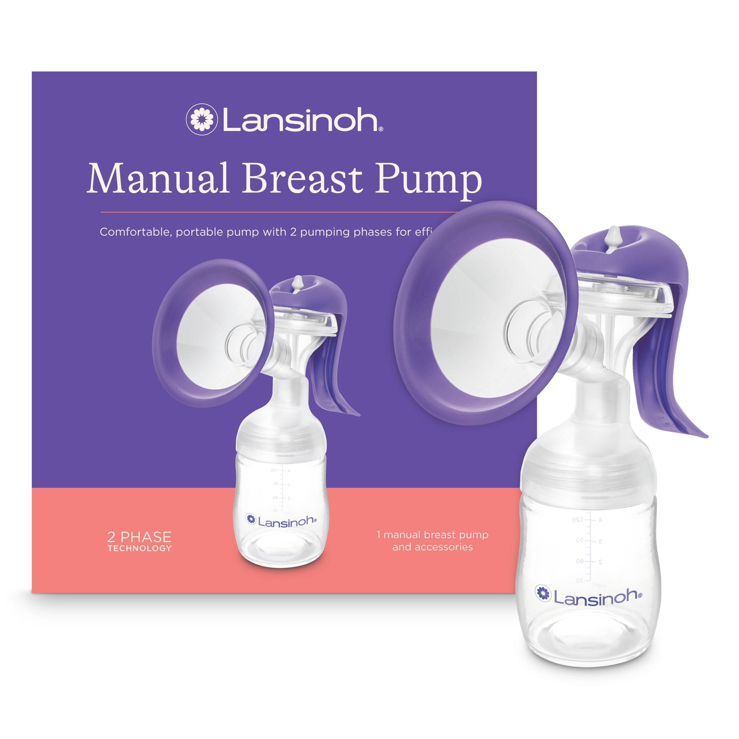 Extrator Bomba Tira-leite Manual Duas Fases-0