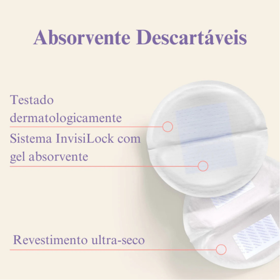 Absorvente para Seios Ultimate Protection Lansinoh - Leve 3 Pague 2 - Imagem 3