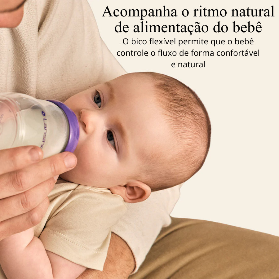 Mamadeira Lansinoh 160ml Anticólica com Bico NaturalWave® Fluxo Lento - Imagem 5