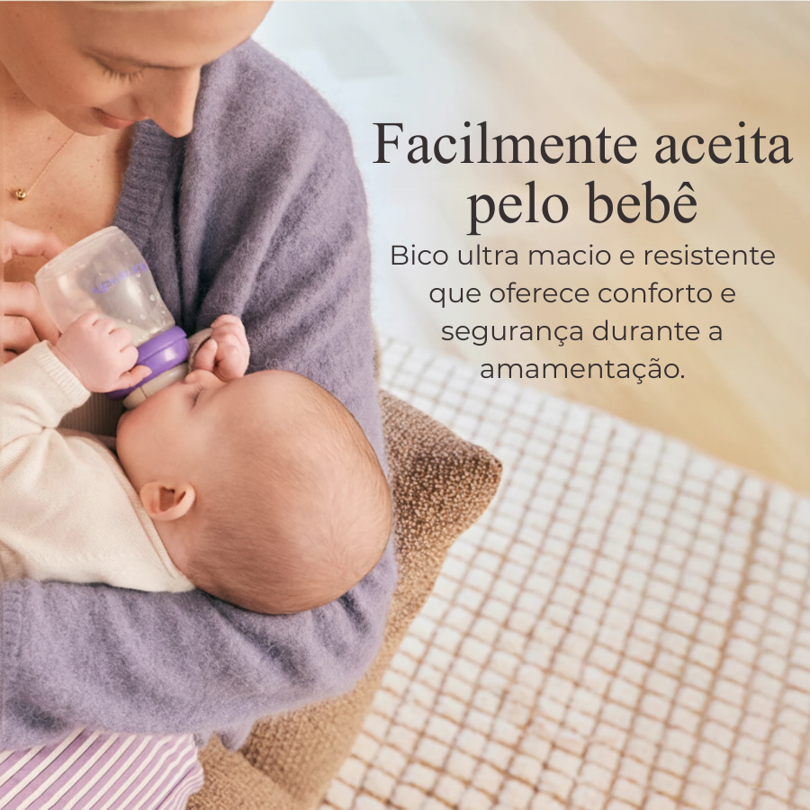 Mamadeira Lansinoh 160ml Anticólica com Bico NaturalWave® Fluxo Lento - Imagem 2