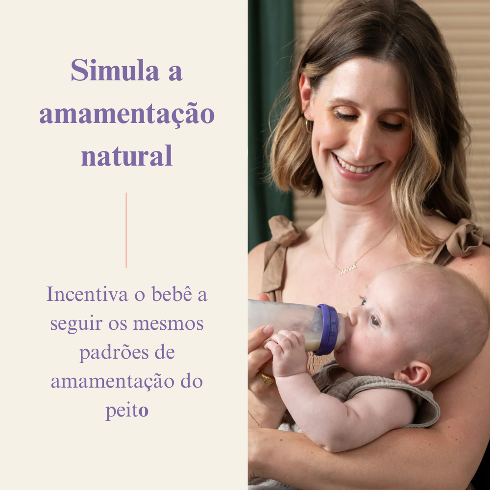 Mamadeira de Vidro 240ml Lansinoh com Bico NaturalWave® - Anticólica - Imagem 3