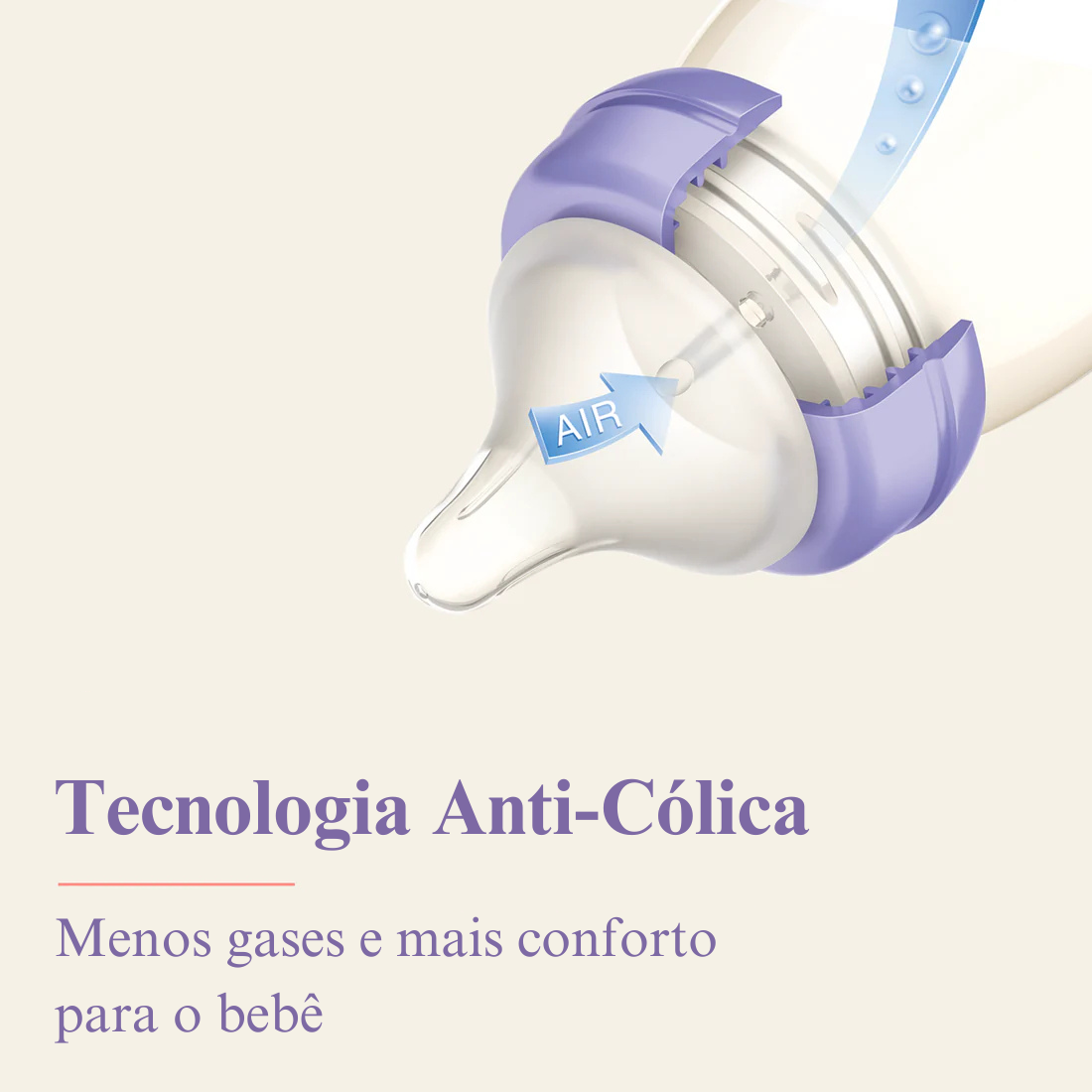 Mamadeira de Vidro 240ml Lansinoh com Bico NaturalWave® - Anticólica - Imagem 5